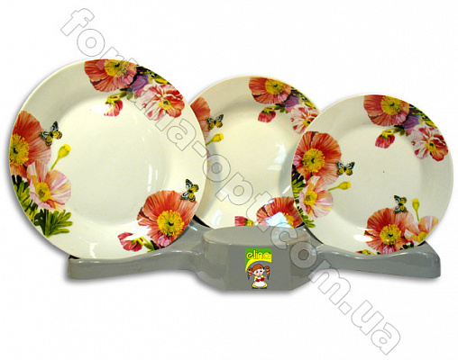 Набор тарелок 18 предметов Elina EL -1110С  ✅ базовая цена 592.58 грн. ✔ Опт ✔ Скидки ✔ Заходите! - Интернет-магазин ✅ Фортуна-опт ✅