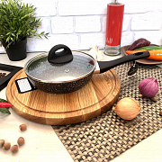 Сковорода с крышкой Edenberg EB - 3430 - 28 см, мрамор ✅ базовая цена $16.98 ✔ Опт ✔ Скидки ✔ Заходите! - Интернет-магазин ✅ Фортуна-опт ✅