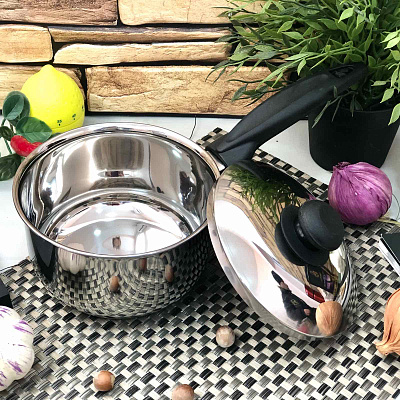 Ковш Empire ЕМ 0128 (1,5 л, 18 см) ✅ базовая цена $10.11 ✔ Опт ✔ Скидки ✔ Заходите! - Интернет-магазин ✅ Фортуна-опт ✅