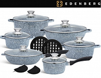 Набор посуды с гранитным покрытием Edenberg EB - 8145 ✅ базовая цена $87.04 ✔ Опт ✔ Скидки ✔ Заходите! - Интернет-магазин ✅ Фортуна-опт ✅