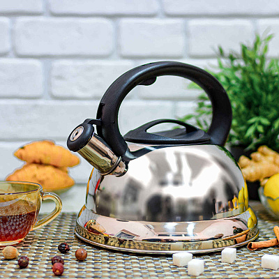 Чайник нержавеющий со свистком A-Plus - 1334 - 3 л ✅ базовая цена $10.70 ✔ Опт ✔ Скидки ✔ Заходите! - Интернет-магазин ✅ Фортуна-опт ✅