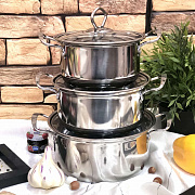 Набор посуды из нержавеющей стали A - Plus - 2066 ➜ Опт и розница ✅ актуальная цена -Интернет магазин ✅ Фортуна ✅