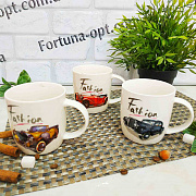 Чашка керамическая 360 мл "Fashion auto" SNT - 2191 ✅ базовая цена 35.60 грн. ✔ Опт ✔ Скидки ✔ Заходите! - Интернет-магазин ✅ Фортуна-опт ✅