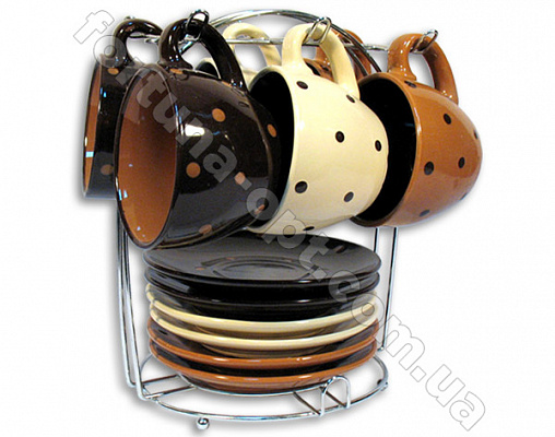 Чайный сервиз на стойке Elina EL - 2112 12 предметов ✅ базовая цена 222.80 грн. ✔ Опт ✔ Скидки ✔ Заходите! - Интернет-магазин ✅ Фортуна-опт ✅