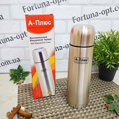 Термос из нержавеющей стали  A-Plus 1753 - 750 мл ➜ фото ➜ розн цена $5.78 - Интернет-магазин ✅ Fortuna-opt.com.ua. ✅