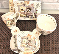 Детский керамический набор A-Plus - 401 ✅ базовая цена $6.55 ✔ Опт ✔ Скидки ✔ Заходите! - Интернет-магазин ✅ Фортуна-опт ✅