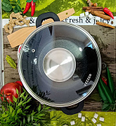 Казан 5.6л Vezzer круглый темный гранит 8012 ✅ базовая цена 851.25 грн. ✔ Опт ✔ Скидки ✔ Заходите! - Интернет-магазин ✅ Фортуна-опт ✅