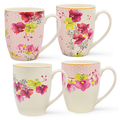 Чашка 450 мл "Цветы" 16125-15 (Ст) ✅ базовая цена $1.78 ✔ Опт ✔ Скидки ✔ Заходите! - Интернет-магазин ✅ Фортуна-опт ✅