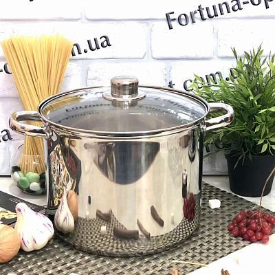 Кастрюля нержавеющая A-Plus - 1391 - 8.5л ✅ базовая цена $20.31 ✔ Опт ✔ Скидки ✔ Заходите! - Интернет-магазин ✅ Фортуна-опт ✅