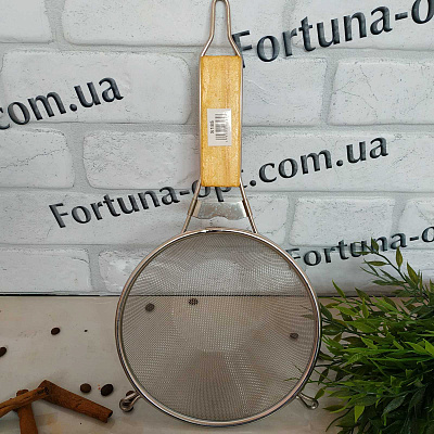 Сито с деревянной ручкой 18.5 см А-Плюс - 185 а-плюс ✅ базовая цена $1.41 ✔ Опт ✔ Скидки ✔ Заходите! - Интернет-магазин ✅ Фортуна-опт ✅