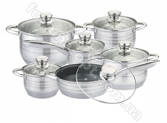 Набор посуды из нержавеющей стали Edenberg ЕВ - 4039➜ Опт и розница ✅ актуальная цена -Интернет магазин ✅ Фортуна ✅