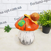 Гриб с улиткой керамический 1306 ✅ базовая цена 118.20 грн. ✔ Опт ✔ Скидки ✔ Заходите! - Интернет-магазин ✅ Фортуна-опт ✅
