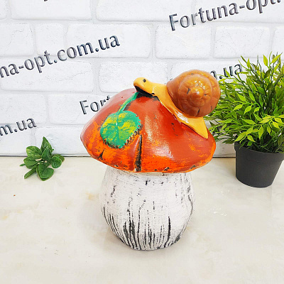  Гриб с улиткой керамический 1306 ✅ базовая цена 118.20 грн. ✔ Опт ✔ Скидки ✔ Заходите! - Интернет-магазин ✅ Фортуна-опт ✅