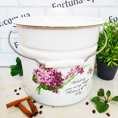 Ведро-кастрюля 12л 1224/2 Разное ✅ базовая цена 670.74 грн. ✔ Опт ✔ Скидки ✔ Заходите! - Интернет-магазин ✅ Фортуна-опт ✅