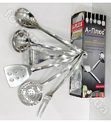 Набор нержавеющих кухонных принадлежностей на планке A-Plus - 0705 ✅ базовая цена $6.28 ✔ Опт ✔ Скидки ✔ Заходите! - Интернет-магазин ✅ Фортуна-опт ✅