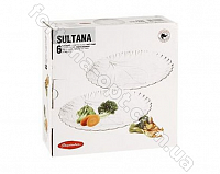 Набор тарелок Sultana Pasabahce 24 см 6 шт/наб 10288 ✅ базовая цена 148.66 грн. ✔ Опт ✔ Скидки ✔ Заходите! - Интернет-магазин ✅ Фортуна-опт ✅