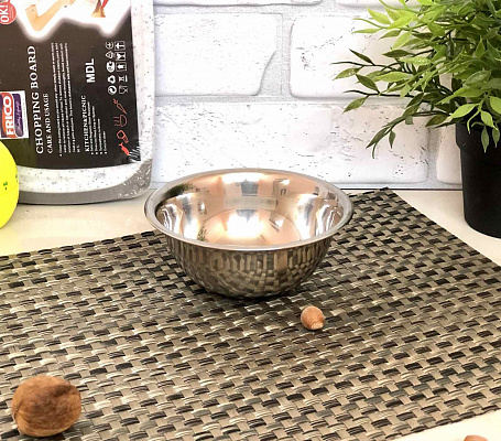 Миска из нержавеющей стали A-Plus - 0871 (14 см) ✅ базовая цена $0.58 ✔ Опт ✔ Скидки ✔ Заходите! - Интернет-магазин ✅ Фортуна-опт ✅