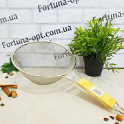 Сито с деревянной ручкой 24 см А-Плюс - 245  ✅ базовая цена $1.89 ✔ Опт ✔ Скидки ✔ Заходите! - Интернет-магазин ✅ Фортуна-опт ✅