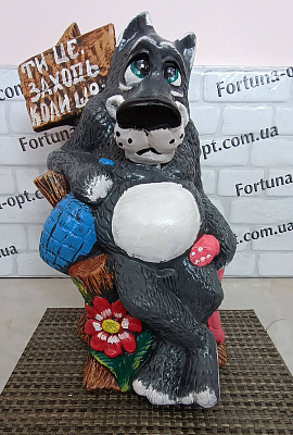  Волк №4 Заходи если что гипс 1303 ✅ базовая цена 444 грн. ✔ Опт ✔ Скидки ✔ Заходите! - Интернет-магазин ✅ Фортуна-опт ✅