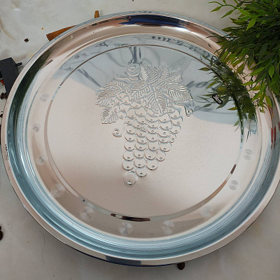 Поднос из нержавеющей стали круглый д-40 (Ш) 1738 ✅ базовая цена $2.26 ✔ Опт ✔ Скидки ✔ Заходите! - Интернет-магазин ✅ Фортуна-опт ✅