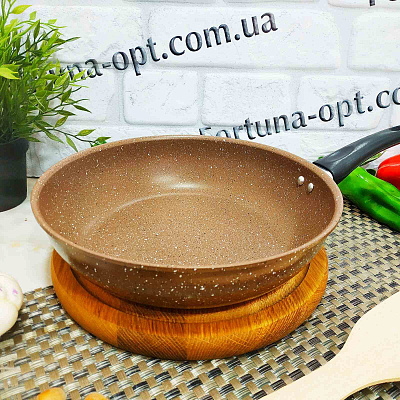 Сковорода мрамор A-Plus - 112 FP - 24 см ✅ базовая цена $3.88 ✔ Опт ✔ Скидки ✔ Заходите! - Интернет-магазин ✅ Фортуна-опт ✅