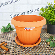 Горшок цветочный Ботаник 101 d-17см.h-14см теракот 2933 ✅ базовая цена 34.63 грн. ✔ Опт ✔ Скидки ✔ Заходите! - Интернет-магазин ✅ Фортуна-опт ✅