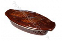 Жаровня керамическая для запекания в духовке и на огне  Карп ✅ базовая цена 53.29 грн. ✔ Опт ✔ Скидки ✔ Заходите! - Интернет-магазин ✅ Фортуна-опт ✅