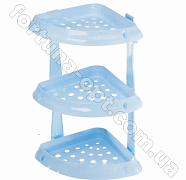 Полка для ванной комнаты угловая (голубая) 0734 ✅ базовая цена 165.14 грн. ✔ Опт ✔ Скидки ✔ Заходите! - Интернет-магазин ✅ Фортуна-опт ✅