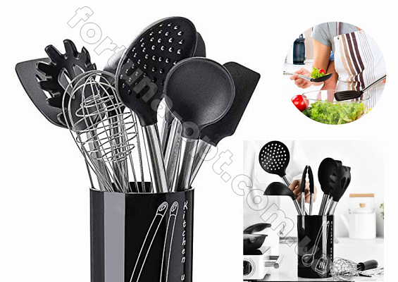 Ложка кухонная силиконовая с дыркой Frico FRU - 499 ✅ базовая цена $1.02 ✔ Опт ✔ Скидки ✔ Заходите! - Интернет-магазин ✅ Фортуна-опт ✅