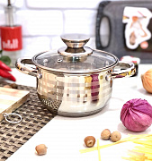 Кастрюля нержавеющая -1,9 л - Unique - 5003 ✅ базовая цена $8.77 ✔ Опт ✔ Скидки ✔ Заходите! - Интернет-магазин ✅ Фортуна-опт ✅