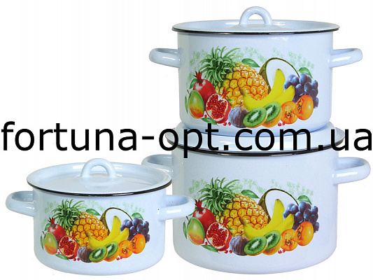 Набор кастрюль 242 Экзотика ✅ базовая цена 0 грн. ✔ Опт ✔ Скидки ✔ Заходите! - Интернет-магазин ✅ Фортуна-опт ✅