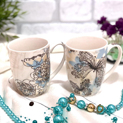 Чашка керамическая 360 мл Мираж - 16125-10 ✅ базовая цена $21.31 ✔ Опт ✔ Скидки ✔ Заходите! - Интернет-магазин ✅ Фортуна-опт ✅