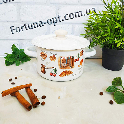 Кастрюля эмалированная 2,0 л 1610/2  Микс ✅ базовая цена 241.94 грн. ✔ Опт ✔ Скидки ✔ Заходите! - Интернет-магазин ✅ Фортуна-опт ✅