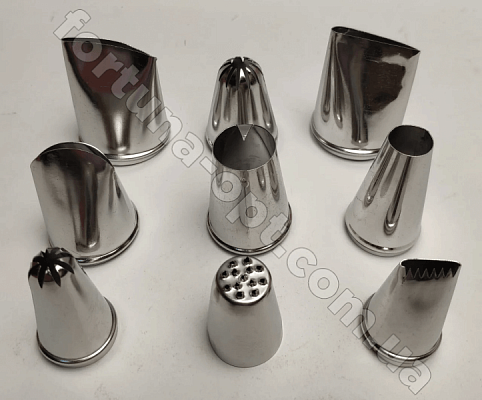 Насадки кондитерские из 9-ти штук на планшете - 12118 ✅ базовая цена 141.23 грн. ✔ Опт ✔ Скидки ✔ Заходите! - Интернет-магазин ✅ Фортуна-опт ✅