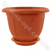 Горшок цветочный Волна 24*19 см - 0321 ✅ базовая цена 33.96 грн. ✔ Опт ✔ Скидки ✔ Заходите! - Интернет-магазин ✅ Фортуна-опт ✅