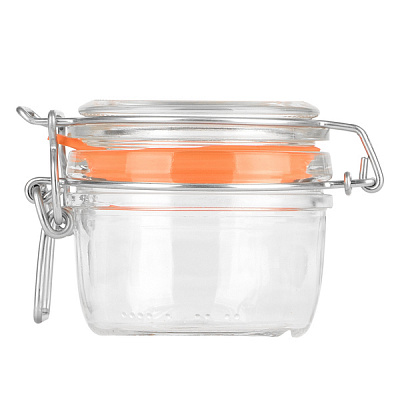 Стеклянная банка с зажимом Ecomo Бугель 125 мл 22501 ✅ базовая цена 56.83 грн. ✔ Опт ✔ Скидки ✔ Заходите! - Интернет-магазин ✅ Фортуна-опт ✅