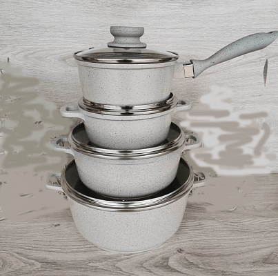 Набор посуды с мраморным покрытием Edenberg EB- 9182 ✅ базовая цена $52 ✔ Опт ✔ Скидки ✔ Заходите! - Интернет-магазин ✅ Фортуна-опт ✅