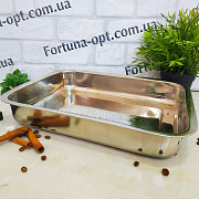 Противень для запекания (нержавеющая сталь) A-Plus - 0765  ✅ базовая цена $6.55 ✔ Опт ✔ Скидки ✔ Заходите! - Интернет-магазин ✅ Фортуна-опт ✅