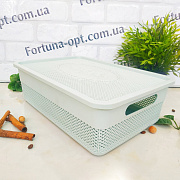 Корзина-плетенка с крышкой 24*135*11 см - Stenson - 39741 ✅ базовая цена $5.07 ✔ Опт ✔ Скидки ✔ Заходите! - Интернет-магазин ✅ Фортуна-опт ✅