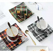 Чашка с блюдцем и ложкой 220 мл "Irish pub" 00941 ✅ базовая цена $8.66 ✔ Опт ✔ Скидки ✔ Заходите! - Интернет-магазин ✅ Фортуна-опт ✅