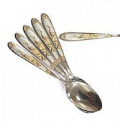 Ложка чайн 6шт/наб зол Аист Edenberg 0865 ✅ базовая цена $2.88 ✔ Опт ✔ Скидки ✔ Заходите! - Интернет-магазин ✅ Фортуна-опт ✅