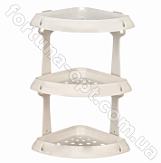 Полка для ванной комнаты угловая (белая) 0733 ✅ базовая цена 103.36 грн. ✔ Опт ✔ Скидки ✔ Заходите! - Интернет-магазин ✅ Фортуна-опт ✅