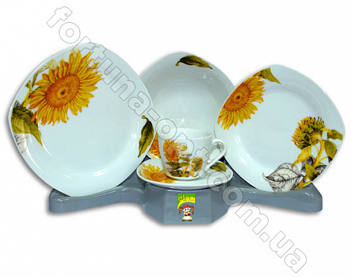 Набор квадратных тарелок Elina EL - 1050A 30 предметов ✅ базовая цена 651.20 грн. ✔ Опт ✔ Скидки ✔ Заходите! - Интернет-магазин ✅ Фортуна-опт ✅