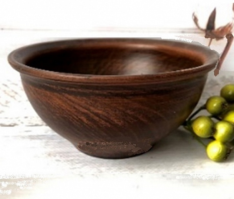 Миска Киссе 1,2л гладкая (красная глина)7779 ✅ базовая цена 37.30 грн. ✔ Опт ✔ Скидки ✔ Заходите! - Интернет-магазин ✅ Фортуна-опт ✅