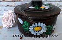 Кастрюля из красной глины -1,7 л рисованная  ✅ базовая цена 92 грн. ✔ Опт ✔ Скидки ✔ Заходите! - Интернет-магазин ✅ Фортуна-опт ✅