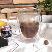 Чашка стекло 320 мл двойн.стенка Кронос 201-3 ✅ базовая цена 173.61 грн. ✔ Опт ✔ Скидки ✔ Заходите! - Интернет-магазин ✅ Фортуна-опт ✅