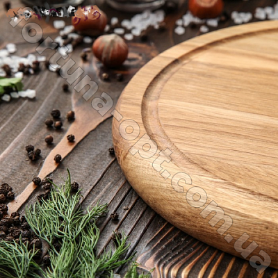 Доска для пиццы Ясень d-30 cм 3030пц ✅ базовая цена 177.42 грн. ✔ Опт ✔ Скидки ✔ Заходите! - Интернет-магазин ✅ Фортуна-опт ✅