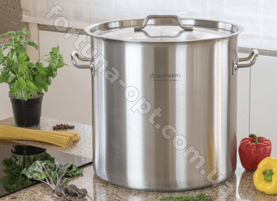 Кастрюля 32 л большого литража Edenberg EB - 3775 ✅ базовая цена $68.08 ✔ Опт ✔ Скидки ✔ Заходите! - Интернет-магазин ✅ Фортуна-опт ✅