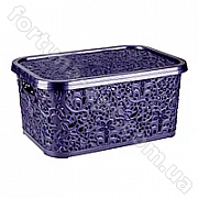 Корзина с крышкой пластиковая Ажур 6 л 0744 ✅ базовая цена 40.73 грн. ✔ Опт ✔ Скидки ✔ Заходите! - Интернет-магазин ✅ Фортуна-опт ✅