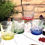 Чашка стекло 280 мл Венеция Лак Микс 8374  ✅ базовая цена 31.97 грн. ✔ Опт ✔ Скидки ✔ Заходите! - Интернет-магазин ✅ Фортуна-опт ✅